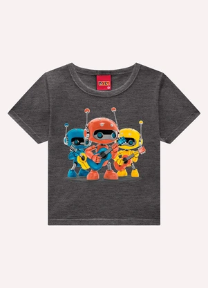 Kyly - Conjunto Infantil Menino em Algodão Cinza - KYLY