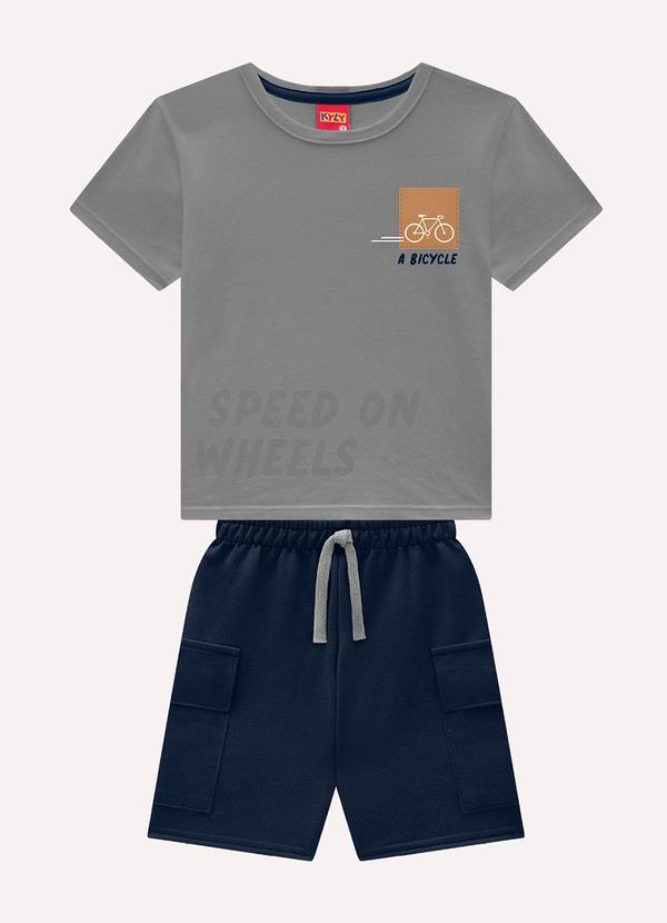 Kyly - Conjunto Infantil Menino em Algodão Cinza 1