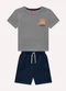 Kyly - Conjunto Infantil Menino em Algodão Cinza - variação: Cinza