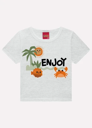 Kyly - Conjunto Infantil Menino em Algodão Cinza - KYLY