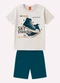 Kyly - Conjunto Infantil Menino em Algodão Cinza - variação: Cinza