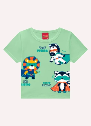 Kyly - Conjunto Infantil Menino em Algodão Verde - KYLY