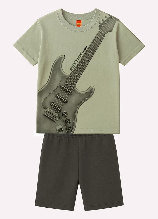 Kyly - Conjunto Infantil Menino em Algodão Verde