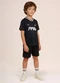 Brandili - Conjunto Infantil Menino em Malha Cinza - variação: Preto