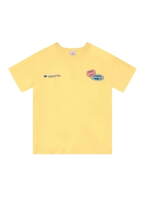 Brandili - Camiseta Infantil Menino em Meia Malha Amarelo - BRANDILI