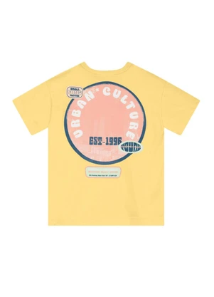 Brandili - Camiseta Infantil Menino em Meia Malha Amarelo - BRANDILI