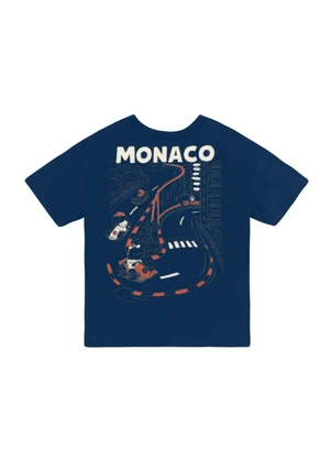 Brandili - Conjunto Infantil Menino em Meia Malha Azul - BRANDILI