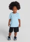 Brandili - Conjunto Infantil Menino em Meia Malha Preto - variação: Azul