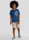 Brandili - Conjunto Infantil Menino em Meia Malha Preto - variação: Azul