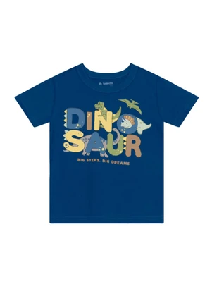 Brandili - Conjunto Infantil Menino em Meia Malha Azul - BRANDILI