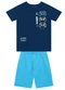 Brandili - Conjunto Infantil Menino em Meia Malha Azul - variação: Azul