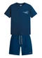 Brandili - Conjunto Infantil Menino em Meia Malha Azul - variação: Azul