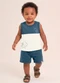 Brandili - Conjunto Infantil Menino em Meia Malha Verde - variação: Azul
