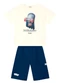 Brandili - Conjunto Infantil Menino em Meia Malha Bege - variação: Bege