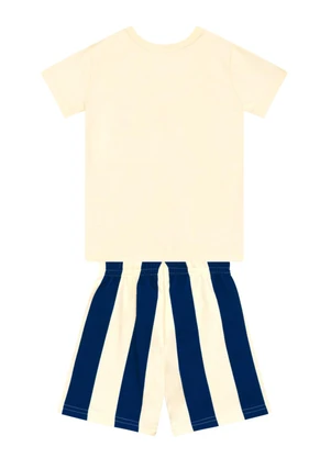 Brandili - Conjunto Infantil Menino em Meia Malha Bege - BRANDILI