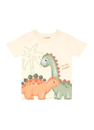 Brandili - Conjunto Infantil Menino em Meia Malha Bege - BRANDILI