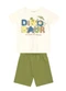 Brandili - Conjunto Infantil Menino em Meia Malha Preto - variação: Bege