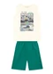 Brandili - Conjunto Infantil Menino em Meia Malha Bege - variação: Bege