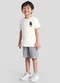 Mundi - Conjunto Infantil Menino em Meia Malha Azul - variação: Bege