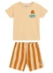 Brandili - Conjunto Infantil Menino em Meia Malha Bege - variação: Bege