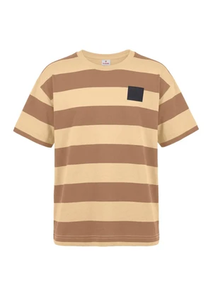 Brandili - Conjunto Infantil Menino em Meia Malha Bege - BRANDILI