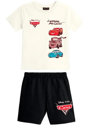 Brandili - Conjunto Infantil Menino em Meia Malha Carros - BRANDILI