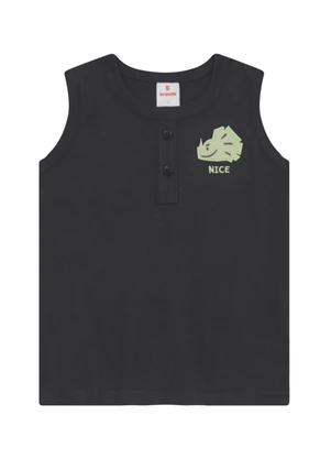 Brandili - Conjunto Infantil Menino em Meia Malha Cinza - BRANDILI