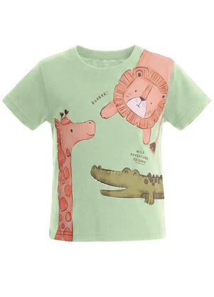 Brandili - Conjunto Infantil Menino em Meia Malha de Animais - BRANDILI