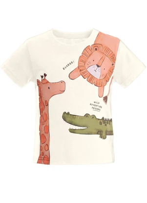 Brandili - Conjunto Infantil Menino em Meia Malha de Animais - BRANDILI