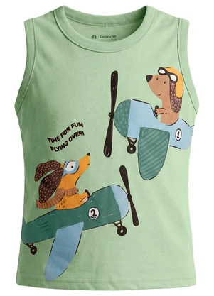 Brandili - Conjunto Infantil Menino em Meia Malha de Cachorro - BRANDILI