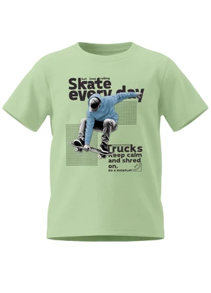 Brandili - Conjunto Infantil Menino em Meia Malha de Skate - BRANDILI