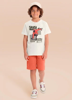 Brandili - Conjunto Infantil Menino em Meia Malha de Skate - BRANDILI
