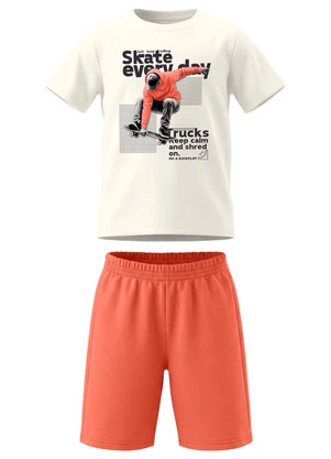 Brandili - Conjunto Infantil Menino em Meia Malha de Skate - BRANDILI