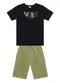 Brandili - Conjunto Infantil Menino em Meia Malha Preto - variação: Preto