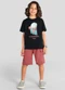 Brandili - Conjunto Infantil Menino em Meia Malha Bege - variação: Preto
