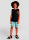 Brandili - Conjunto Infantil Menino em Meia Malha Verde - variação: Preto