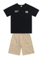 Brandili - Conjunto Infantil Menino em Meia Malha Preto - variação: Preto