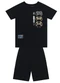 Brandili - Conjunto Infantil Menino em Meia Malha Preto - variação: Preto