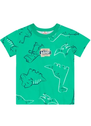 Brandili - Conjunto Infantil Menino em Meia Malha Verde - BRANDILI