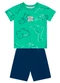 Brandili - Conjunto Infantil Menino em Meia Malha Bege - variação: Verde
