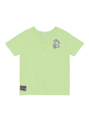 Brandili - Conjunto Infantil Menino em Meia Malha Verde - BRANDILI