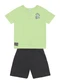Brandili - Conjunto Infantil Menino em Meia Malha Preto - variação: Verde