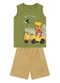 Brandili - Conjunto Infantil Menino em Meia Malha Azul - variação: Verde