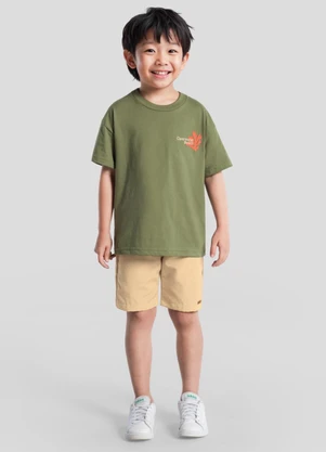 Brandili - Conjunto Infantil Menino em Meia Malha Verde - BRANDILI