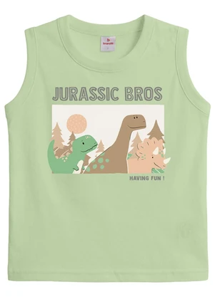Brandili - Conjunto Infantil Menino em Meia Malha Verde - BRANDILI