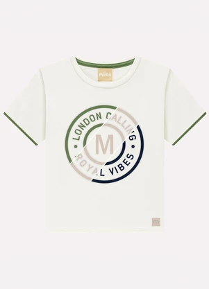 Milon - Conjunto Infantil Menino Embossing Branco - MILON