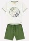 Milon - Conjunto Infantil Menino Embossing Branco - variação: Branco