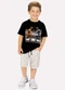 Milon - Conjunto Infantil Menino Esgrima Branco - variação: Preto