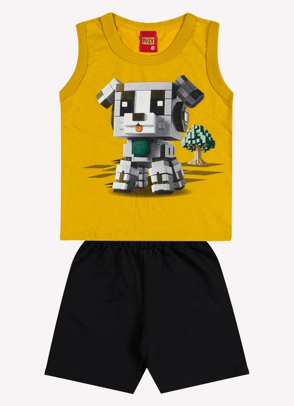Kyly - Conjunto Infantil Menino Estampa Amarelo 2