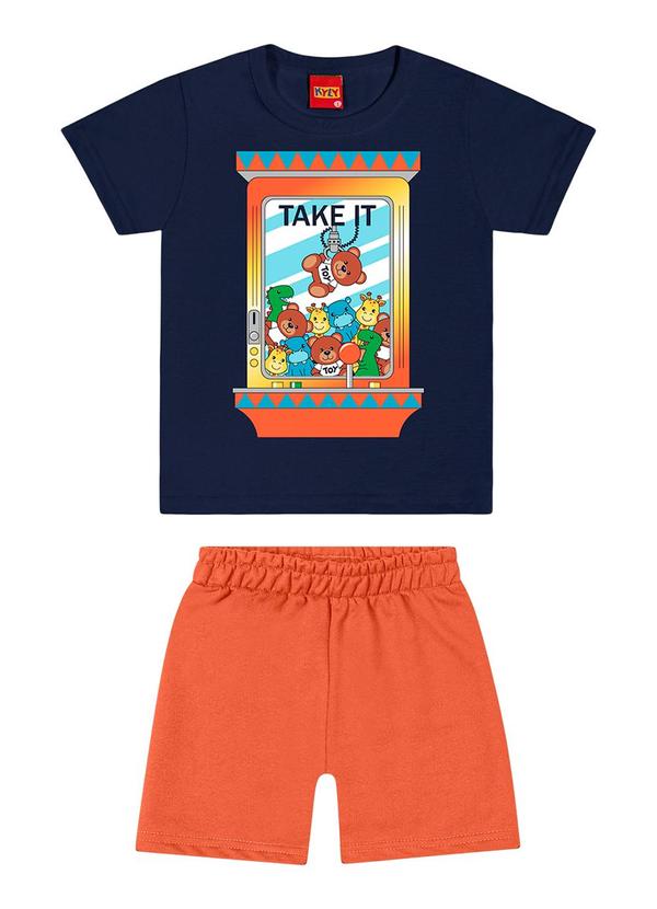 Kyly - Conjunto Infantil Menino Estampa Azul